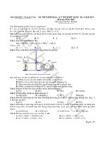 Đề mẫu môn Hóa THPT Quốc Gia 2015 kèm đáp án của Bộ GD & ĐT
