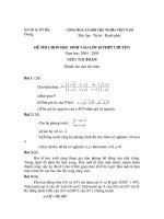 đề ôn luyện thi vào lớp 10  toán, đề số 73