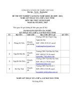 ĐỀ thi tốt nghiệp cao đẳng nghề ngành kỹ thuật sửa chữa lắp ráp máy tính phần thực hành kèm đáp án mã (27)