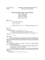 đề ôn luyện thi vào lớp 10  toán, đề số 55