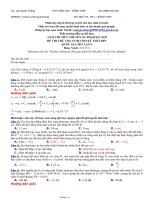 GIẢI ĐẦY ĐỦ VÀ BÌNH LUẬN CHUYÊN HÀ NỘI LẦN 5 môn vật lý NĂM 2015