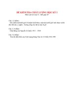 Đề thi kiểm tra sử lớp 12 - HKI