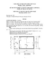 ngân hàng đề thi tôt nghiệp cao đẳng nghề chuyên ngành kỹ thuật xây dựng đề số (32)