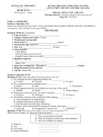 Đề luyện thi Tiếng Anh lớp 10 số  40