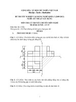 ngân hàng đề thi tôt nghiệp cao đẳng nghề chuyên ngành kỹ thuật xây dựng đề số (14)