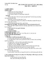 ĐỀ CƯƠNG ÔN TẬP NGỮ VĂN  (20132014)                   HỌC KÌ II    KHỐI 10