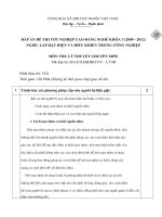 ĐỀ thi tốt nghiệp cao đẳng nghề ngành kỹ thuật lắ đặt và điều khiển trong công nghiệp phần lý thuyết và đáp án mã   (12)