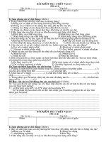 BÀI KIỂM TRA 1 TIẾT vật lí 6