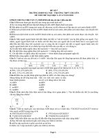 đề thi thử đại học môn sinh các trường THPT trên toàn quốc đề số  (36)