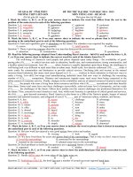 Đề khảo sát chất lượng môn Tiếng Anh ôn thi đại học số 49