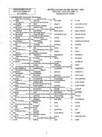 Tuyển tập TỔNG ĐỀ THI CÁC KHÓA 12 LUYỆN THI ĐẠI HỌC