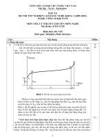 Đề thi tốt nghiệp cao đẳng nghề phần lý thuyết ngành công nghệ ô tô đề số  (20)