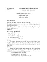 đề ôn luyện thi vào lớp 10  toán, đề số 78