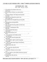 Đề luyện thi hoc sinh giỏi môn Tiếng Anh lớp 6 số 43