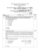 Đề thi tốt nghiệp cao đẳng nghề phần lý thuyết ngành điện công nghiệp đề số  (18)