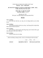 đề thi hướng dẫn du lịch phần ý thuyết cao đẳng nghề thực hành (3)