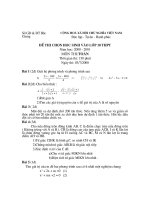 đề ôn luyện thi vào lớp 10  toán, đề số 54