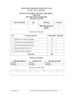 Ngân hàng đề thi tốt nghiệp phần thực hành ngành công nghệ ô tô đề số  (2)