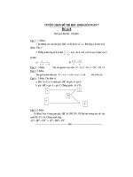 Đề thi học sinh giỏi toán