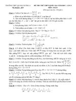 đề thi thử toán lần 2 năm 2015 quảng xương