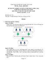 Đề thi tốt nghiệp cao đẳng nghề phần lý thuyết ngành quản trị máy tính đề số  (28)