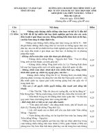 Đề, đáp án thi chọn đội tuyển HSG QG 2013 LịchSử (Yên Bái