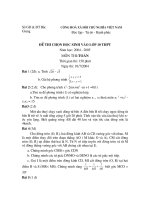 đề ôn luyện thi vào lớp 10  toán, đề số 62