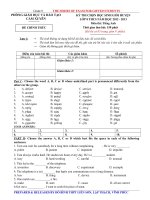 Đề luyện thi học sinh giỏi Tiếng Anh lớp 8 số 45