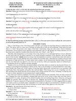 Đề khảo sát chất lượng môn Tiếng Anh ôn thi đại học số  30