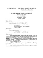 đề ôn luyện thi vào lớp 10  toán, đề số 51