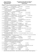 Đề khảo sát chất lượng môn Tiếng Anh lớp 12 ôn thi THPT Quốc gia số 239