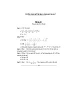 Đề thi học sinh giỏi toán