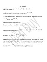 5 đề toán thi thử đại học năm 2014