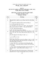 Đề thi tốt nghiệp cao đẳng nghề phần lý thuyết ngành điện công nghiệp đề số  (6)