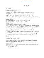 Đề thi thử đại học môn Toán (3)