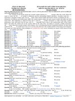 Đề khảo sát chất lượng môn Tiếng Anh ôn thi đại học số 43