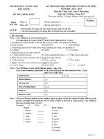 Đề luyện thi học sinh giỏi tiếng Anh lớp 9 số 171