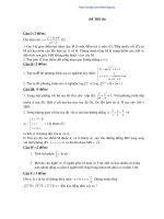 Đề thi thử đại học môn Toán (2)
