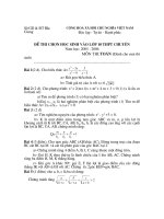đề ôn luyện thi vào lớp 10  toán, đề số 79