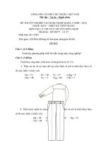 bộ đề thi tốt nghiệp lý thuyết ngành may và thiết kế thời trang cao đẳng nghề đề số  (46)