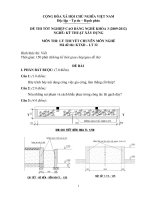 ngân hàng đề thi tôt nghiệp cao đẳng nghề chuyên ngành kỹ thuật xây dựng đề số (31)