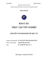 Công tác lập dự án tại công ty cổ phần luyện kim đen thái nguyên
