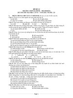 đề thi thử đại học môn sinh các trường THPT trên toàn quốc đề số  (6)