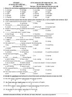 Đề luyện thi học sinh giỏi tiếng Anh lớp 9 số 56