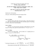 bộ đề thi tốt nghiệp phần lý thuyết cao đẳng nghề ngành điện công nghiệp đề số  (23)