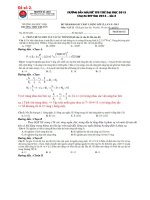 Đề thi thử đại học môn Vật Lý (13)