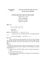 đề ôn luyện thi vào lớp 10  toán, đề số 52