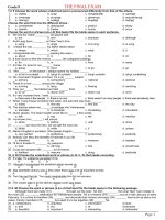 Đề ôn thi vào 10 môn Tiếng Anh số 52