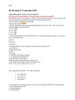 đề thi kinh tế vĩ mô năm 2010 đại học thương mại