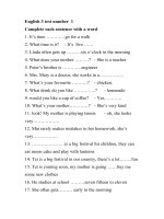 English 3 test number  1